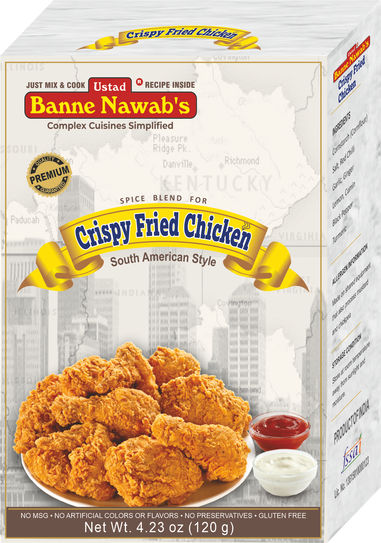 Crispy Fried Chicken En 3D Front